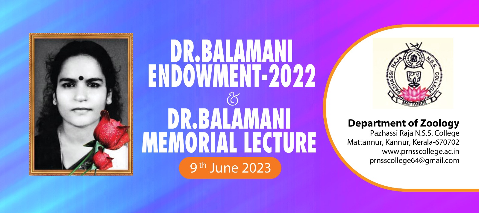 Dr. Balamani Endowment 2022